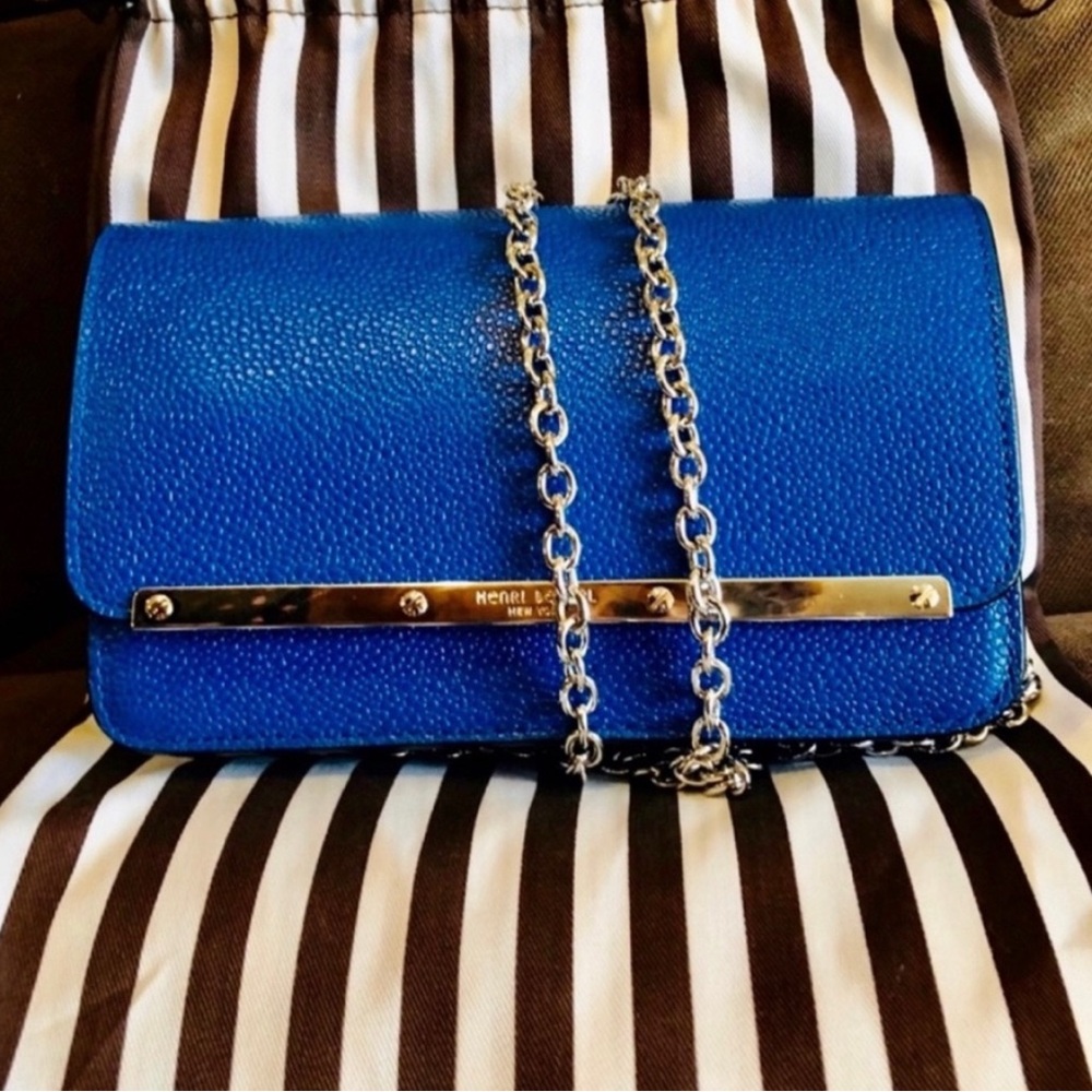 Henri Bendel Blue Leather shoulder bag